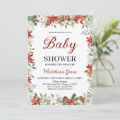 クリスマスベビーシャワー 招待状 (スタンド正面)