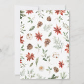 クリスマスベビーシャワー 招待状 (裏面)