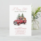 クリスマスベビーシャワー 招待状 (スタンド正面)