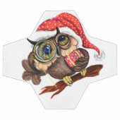 クリスマスベビーハットのサッカーボールギフトでかわいいフクロウ サッカーボール (フラット)