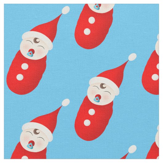 クリスマスベビーパターン ファブリック (クローズアップ)