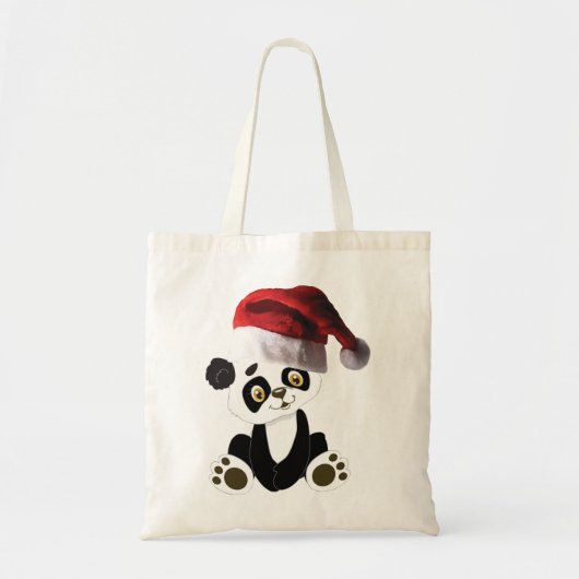 クリスマスベビーパンダ熊 トートバッグ (正面)