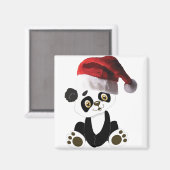 クリスマスベビーパンダ熊 マグネット (正面/裏面)
