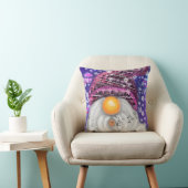 クリスマスベビーピロー格言でパープルハット歌 クッション (椅子)