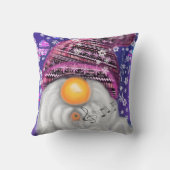 クリスマスベビーピロー格言でパープルハット歌 クッション (裏面)