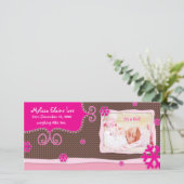 クリスマスベビーフォトカードのお知らせ 案内状 (スタンド正面)