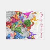 クリスマスベビーフリースブランケット格言パーティー-おもしろい フリースブランケット (正面(横))