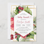 クリスマスベビーブランチ招待状 招待状 (正面)