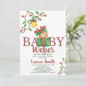 クリスマスベビーベイビーシャワー招待状 招待状 (スタンド正面)