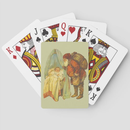 クリスマスベビーホリデーヴィンテージ トランプ (裏面)