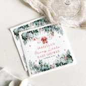 クリスマスベビーメリー衣小児シャワー スタンダードカクテルナプキン