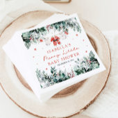 クリスマスベビーメリー衣小児シャワー スタンダードカクテルナプキン