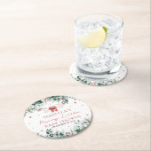 クリスマスベビーメリー衣小児シャワー ラウンドペーパーコースター (インサイチュ)