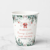 クリスマスベビーメリー衣小児シャワー 紙コップ (裏面)