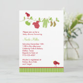 クリスマスベビーランドリー招待状 招待状 (スタンド正面)