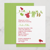 クリスマスベビーランドリー招待状 招待状 (正面/裏面)