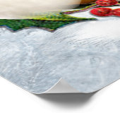 クリスマスベビー写真フレーム ポスター (角)