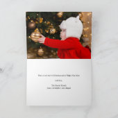 クリスマスベビー写真宗教聖書折り畳み シーズンカード (内部)
