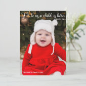 クリスマスベビー写真宗教誕生発表 シーズンカード (スタンド正面)