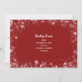 クリスマスベビー写真誕生のお知らせ シーズンカード (裏面)