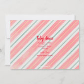 クリスマスベビー写真誕生のお知らせ シーズンカード (裏面)