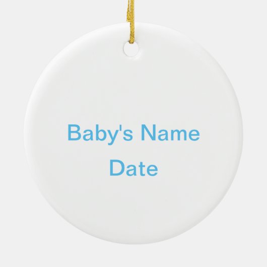 クリスマスベビー初めてのクリスマス格言オーナメント セラミックオーナメント (裏面)