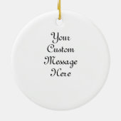 クリスマスベビー名オーナメント セラミックオーナメント (裏面)