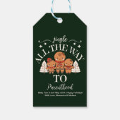 クリスマスベビー妊娠の発表 ギフトタグ (裏面)