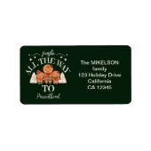 クリスマスベビー妊娠の発表 ラベル (正面)