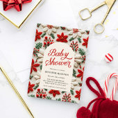 クリスマスベビー男女兼用シャワー招待状 招待状