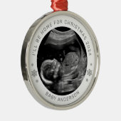 クリスマスベビー発表に帰省する メタルオーナメント (右)