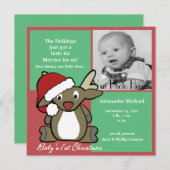 クリスマスベビー発表 シーズンカード (正面/裏面)