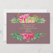 クリスマスベビー誕生のお知らせモダン シーズンカード (裏面)