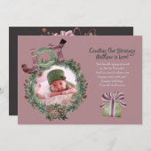 クリスマスベビー誕生発表会 シーズンカード (正面/裏面)