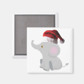 クリスマスベビー象 マグネット (正面/裏面)