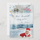 クリスマスベビー 案内状 (正面)