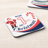 クリスマスベビー「My 1st Christmas」 コースター (左側)