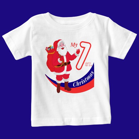 クリスマスベビー「My 1st Christmas」 ベビーTシャツ