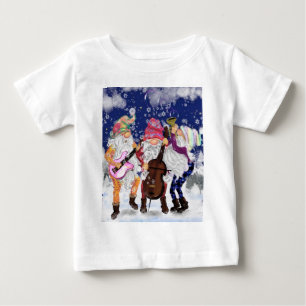クリスマスベビーTシャツギフト格言ミュージックバンド ベビーTシャツ