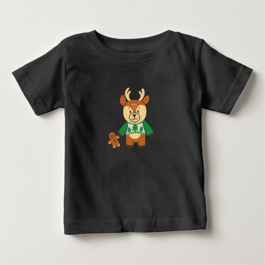 クリスマスベビーTシャツ ベビーTシャツ (正面)