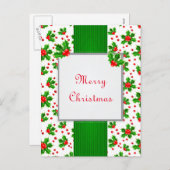 クリスマスベリーのはがき シーズンポストカード (正面/裏面)