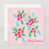 クリスマスベリーのクリスマスカード シーズンカード (正面/裏面)