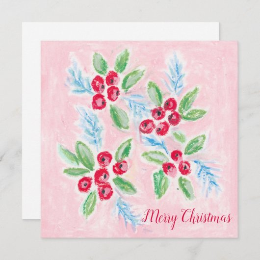 クリスマスベリーのクリスマスカード シーズンカード (正面/裏面)