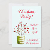 クリスマスベリーエレガントクリスマスパーティー 招待状 (正面)