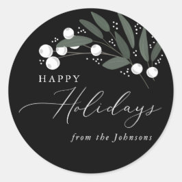 クリスマスベリーシール ラウンドシール