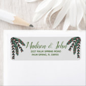 クリスマスベリースパイグスリースティンセルアドレス ラベル (インサイチュ)