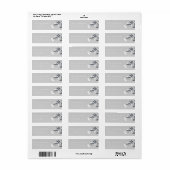 クリスマスベリーズ差出人住所 ラベル (フルシート)