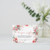 クリスマスベリーベビーシャワーおむつラッフルカード エンクロージャーカード (スタンド正面)