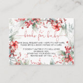 クリスマスベリーベビーシャワーベビー用ブック エンクロージャーカード (正面)