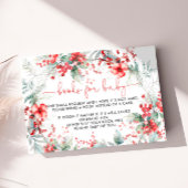 クリスマスベリーベビーシャワーベビー用ブック エンクロージャーカード